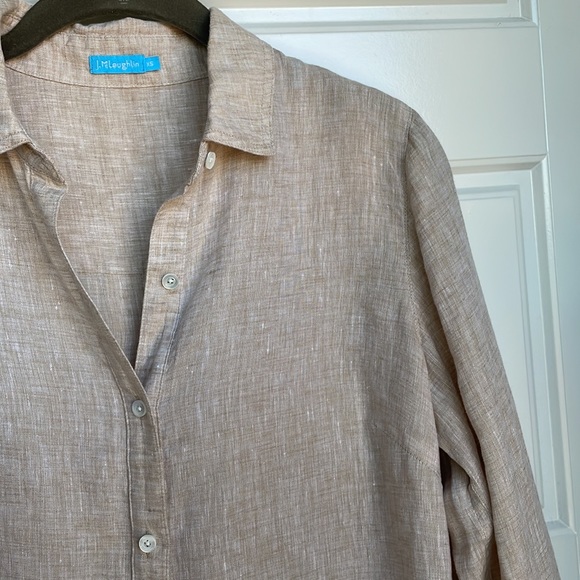 J. Mclaughlin linen button down shirt - Picture 3 of 8